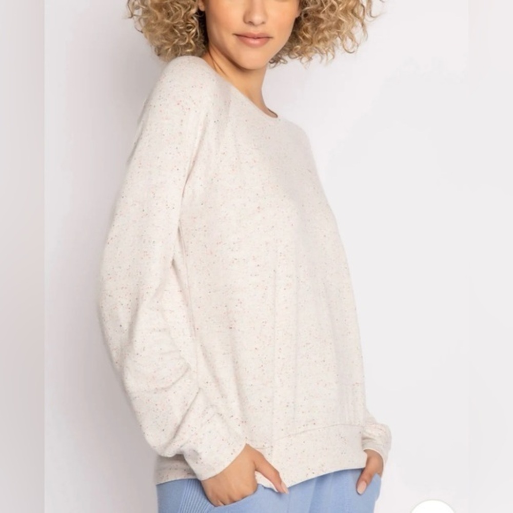 NWT P.J. Salvage Women’s Loungewear Cozy Confetti Long Sleeve Sweater Size L